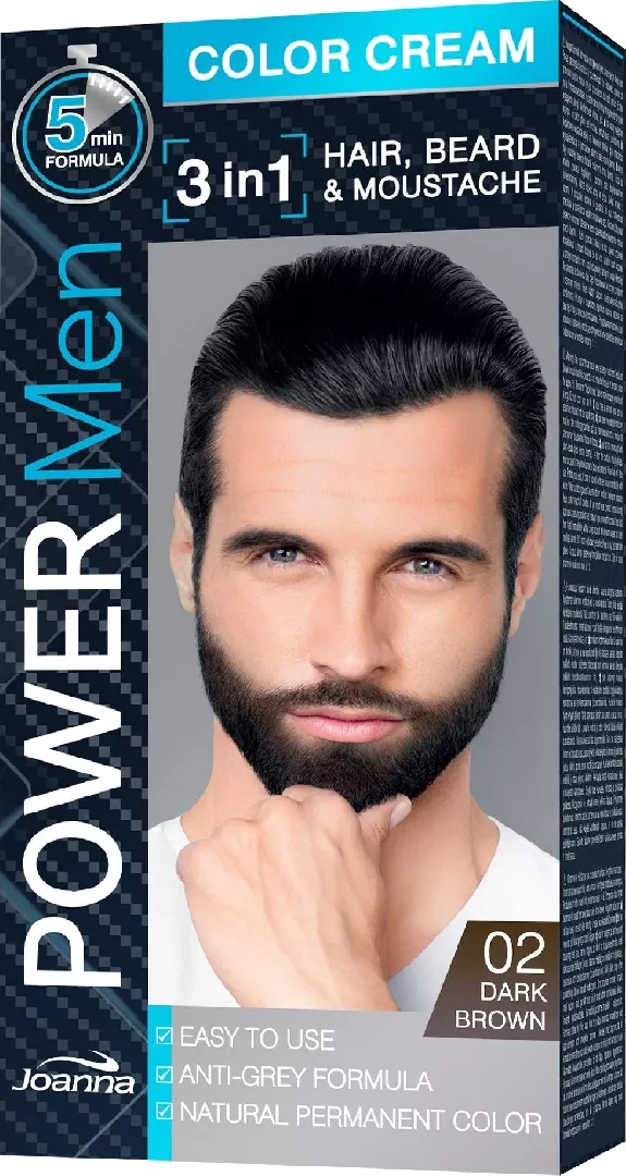 JOANNA_Power Men Color Cream 3in1 Hair