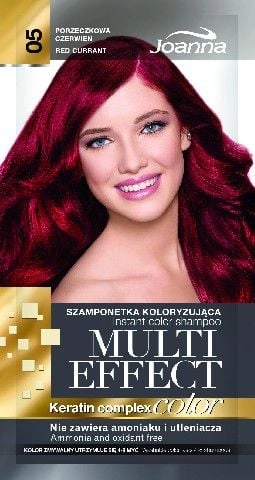 JOANNA MULTI Keratin Shampoo 05 Currant