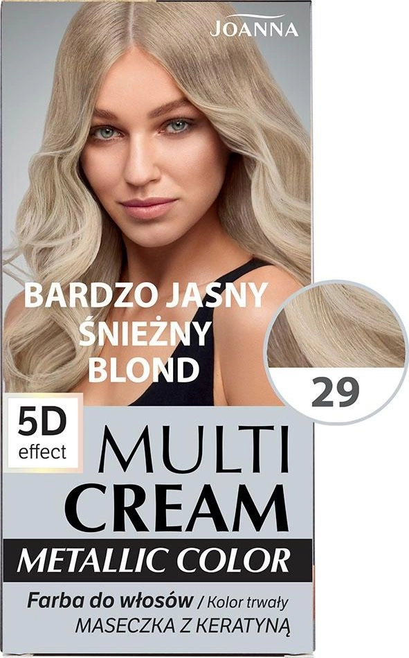 Joanna Multi Cream Metallic Color 5D