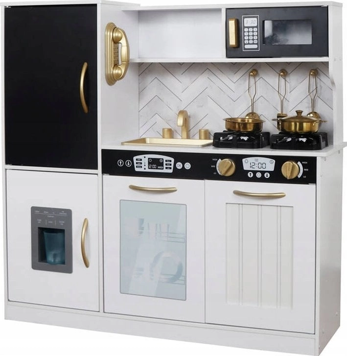 Large wooden kitchen for children refrigerator