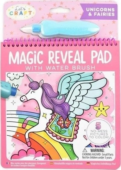 Water coloring book with marker  poster