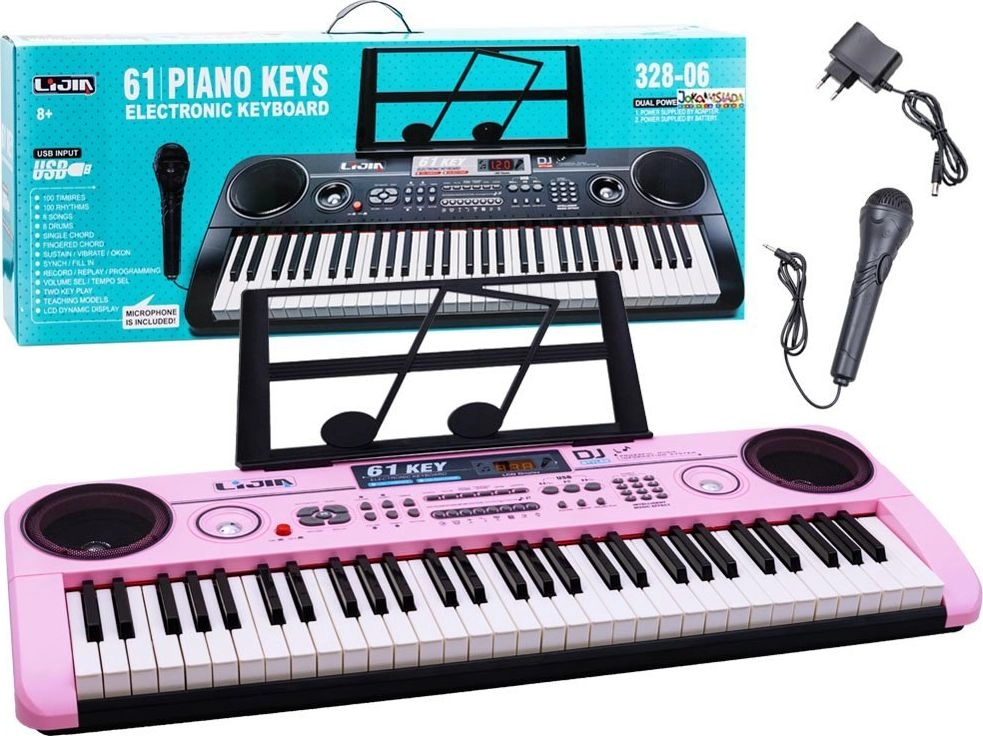 Jokomisiada Organ Keyboard + microphone 61