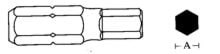 Jonnesway Allen head 7x30mm hexagon 10mm