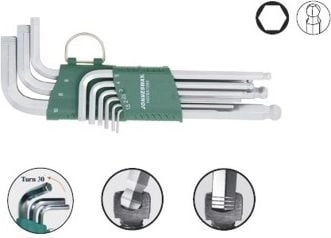 Jonnesway Set of hex Allen keys