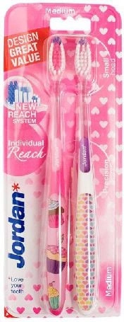 Jordan DUO Individual Reach Medium toothbrush