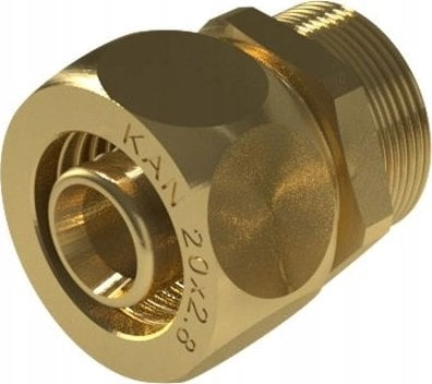 Brass twisted connector GZ UltraLine -