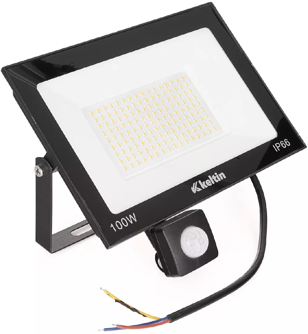 100W LED floodlight with motion sensor