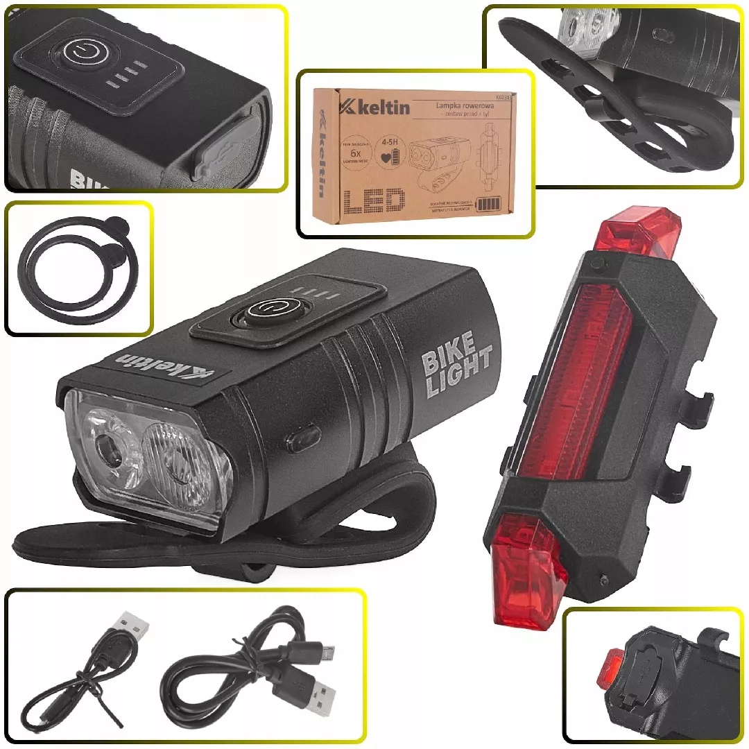 IPX4 waterproof USB bike light –