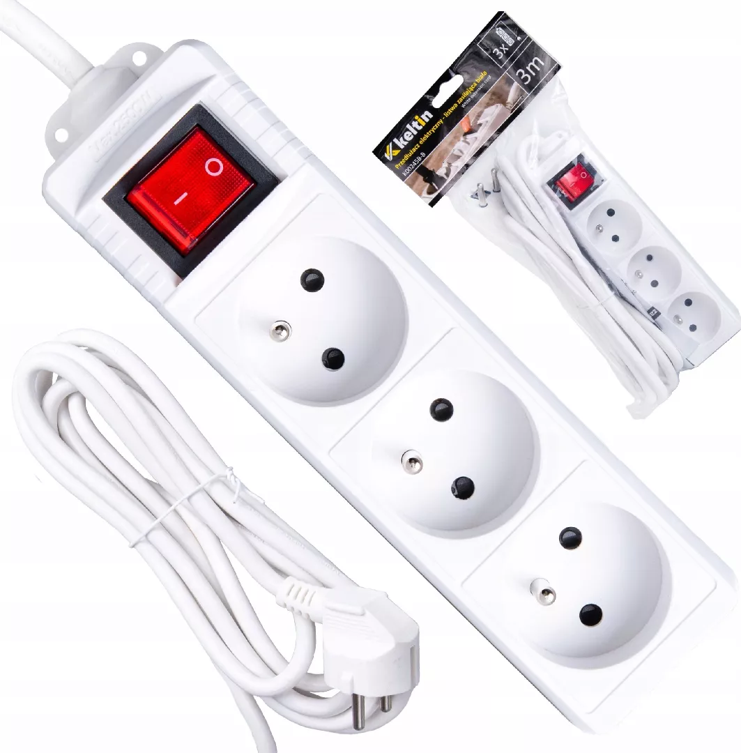 KELTIN Electric extension cord – white