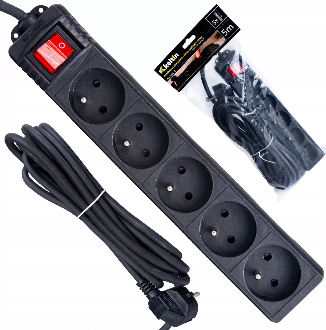KELTIN Electric extension cord - black