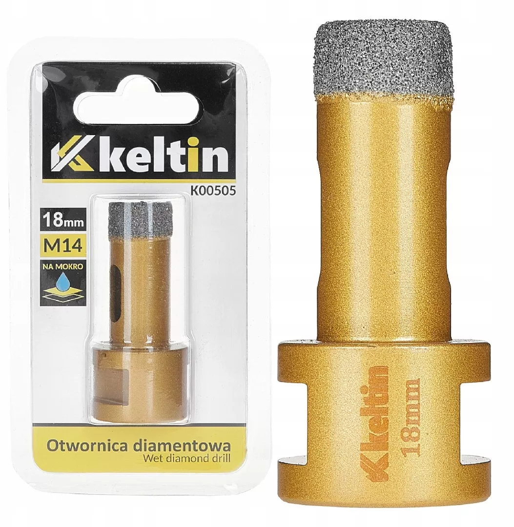 Diamond hole saw for stoneware 18mm