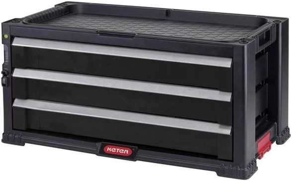 Instrumentu lāde ar 3 atviktnēm Drawers