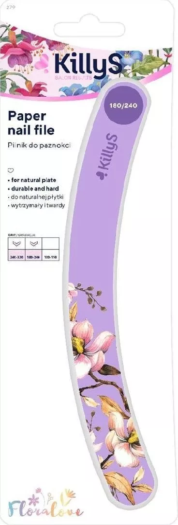 KILLYS_Floralove Paper Nail File Banana Purple