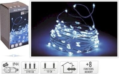 KMTP Christmas lights on silver wire