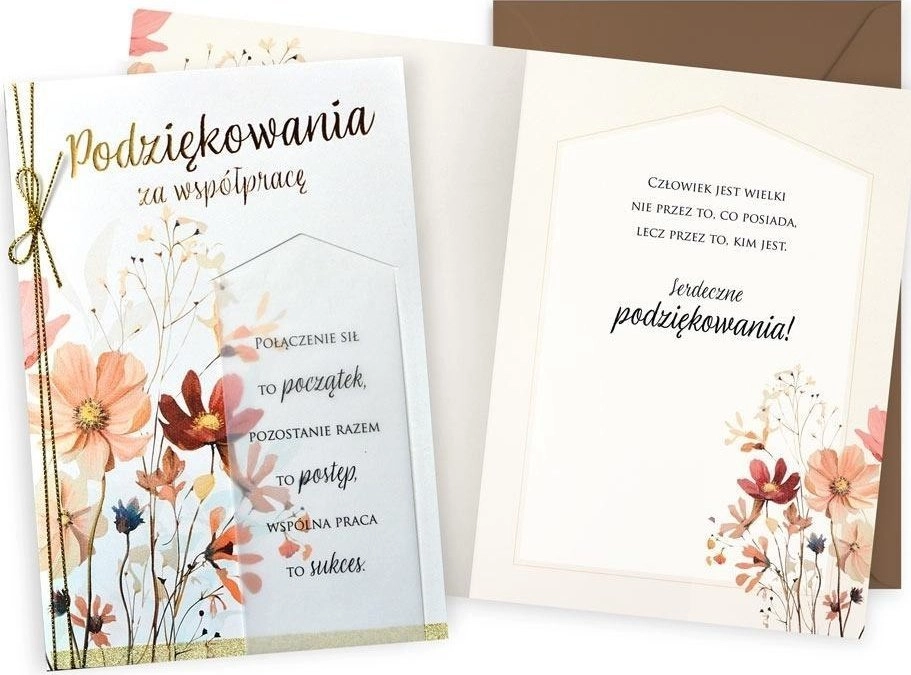 Thank you card for your cooperation