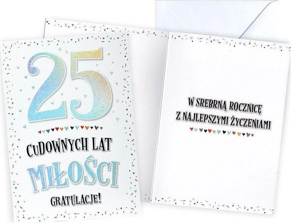 Wedding anniversary card 25 5901924488392