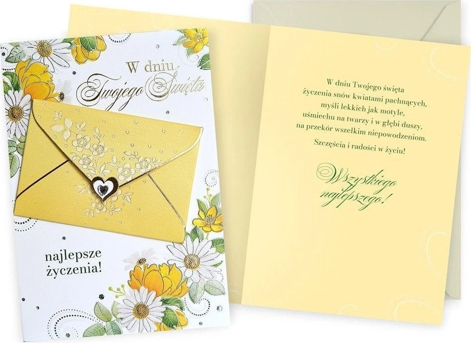 CARD DK-1183 GENERAL WISHES FLOWERS  ENVELOPE