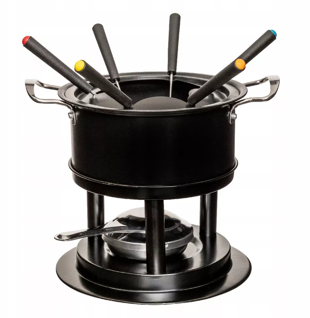 Fondue set for 6 people  metal