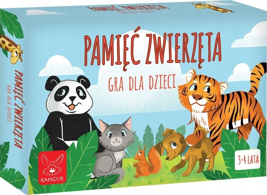 Kangaroo Memory. Animals. Game for children