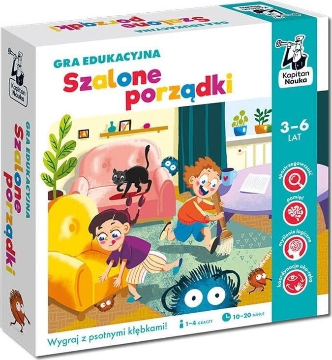 Captain Science. Educational game Crazy cleaning