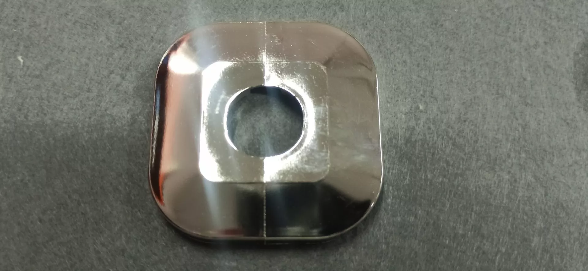 Split rosette  chrome FI25 (plastic)  50/50/7