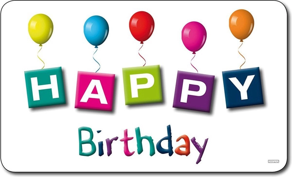 Cutting breakfast board  melamine  Happy Birthday