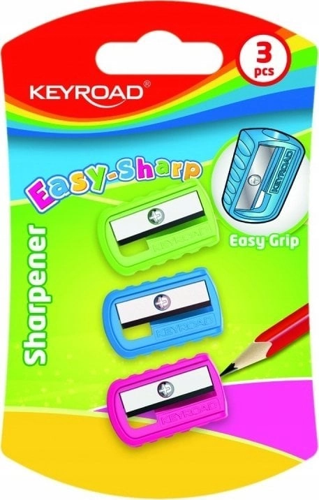 Keyroad Temperówka plastikowa KEYROAD Easy-Sharp  pojedyncza