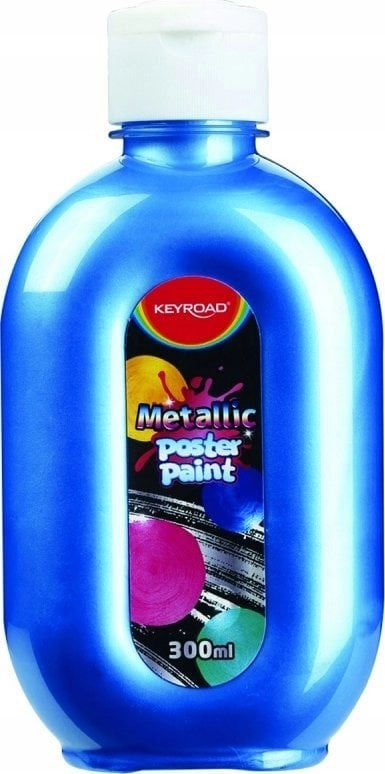Keyroad Farba plakatowa KEYROAD  metaliczna  300ml