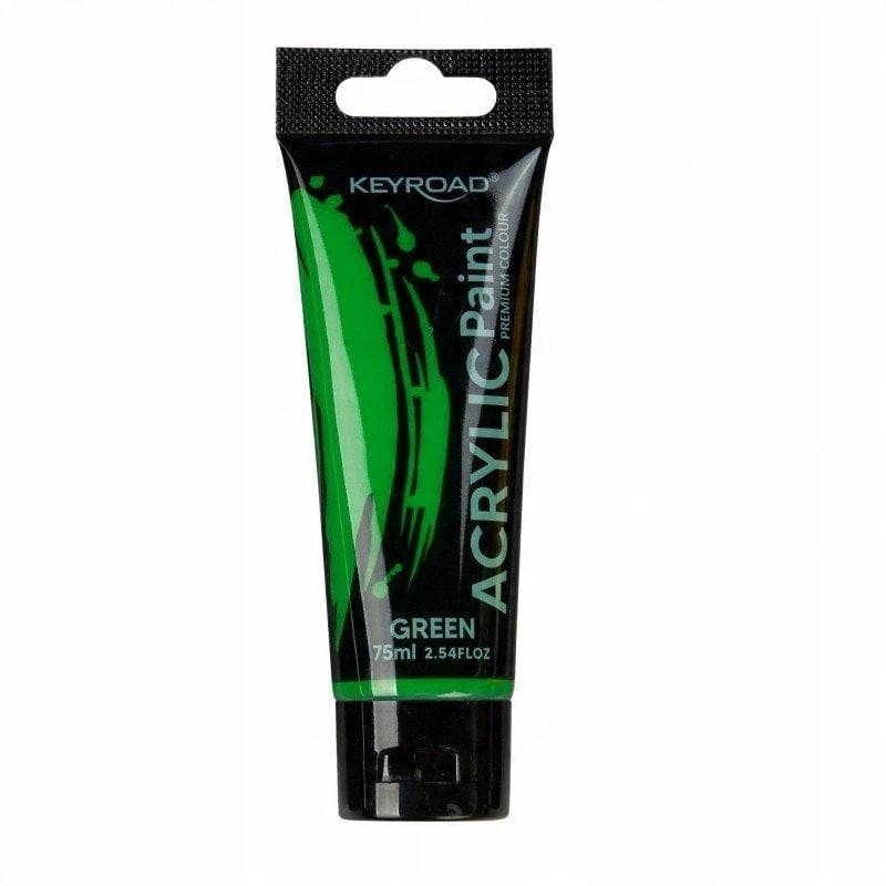 Farba akrylowa KEYROAD 75ml tubka zielona