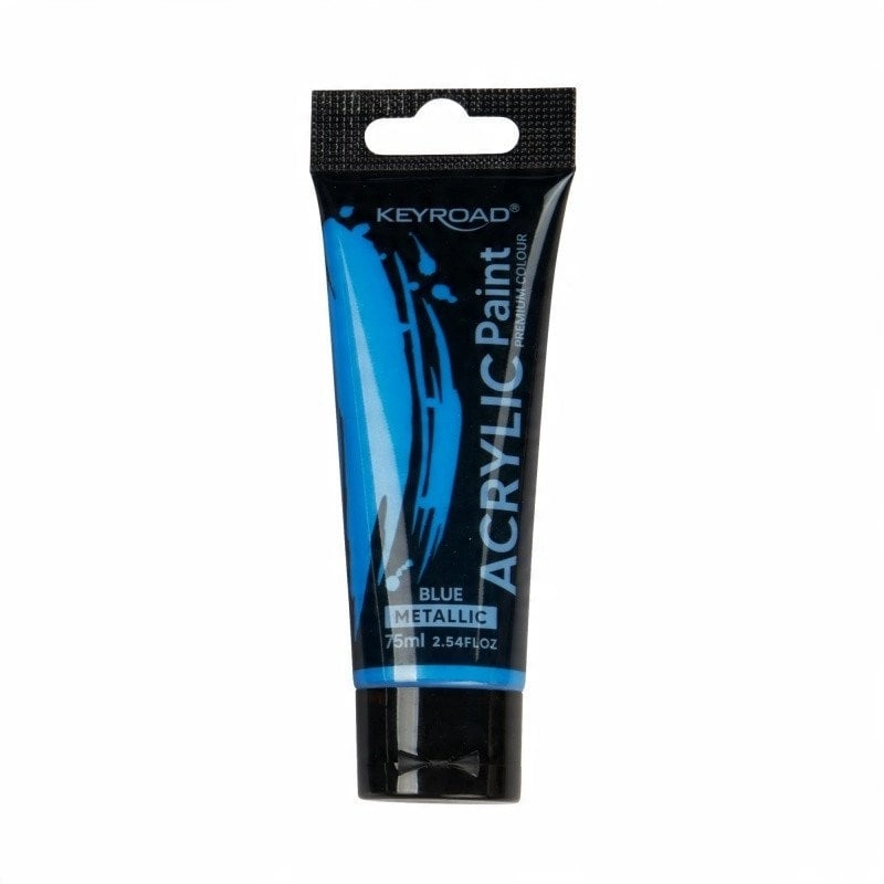 Farba akrylowa KEYROAD metaliczna 75ml tubka