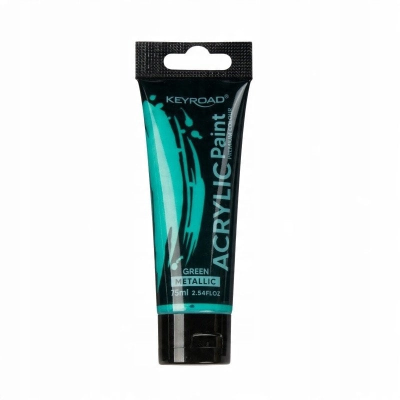 Farba akrylowa KEYROAD  metaliczna  75ml  tubka