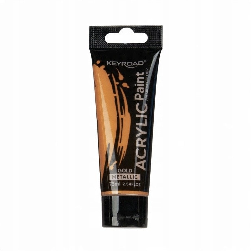 Farba akrylowa KEYROAD metaliczna 75ml tubka