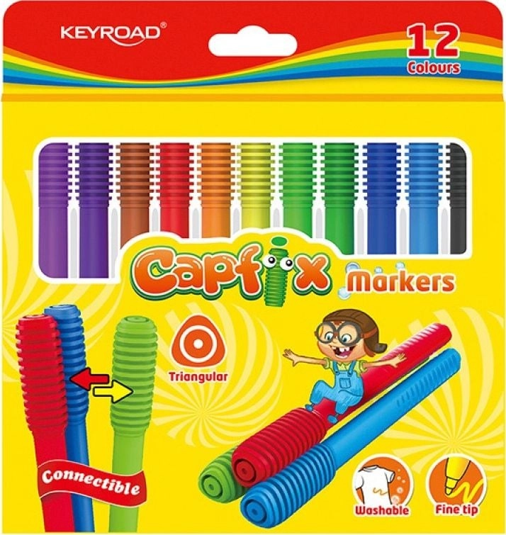 Keyroad Markers KEYROAD Capfix Markers  12