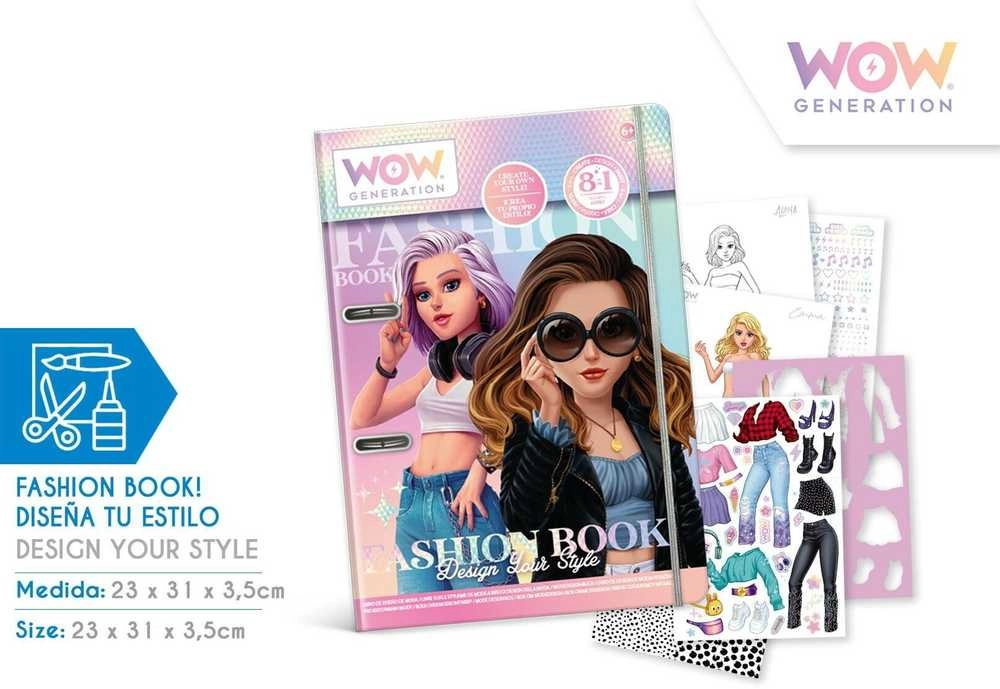 Kids EuroswanZestaw kreatywny Fashion book Zaprojektuj