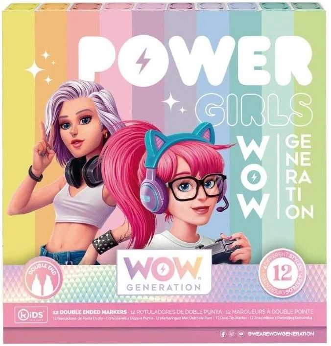 Double-sided markers 12 colors WoW Generation