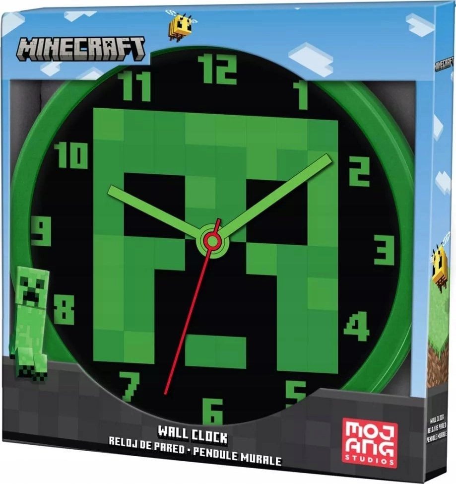 Zegar ścienny Wall clock 25cm Minecraft