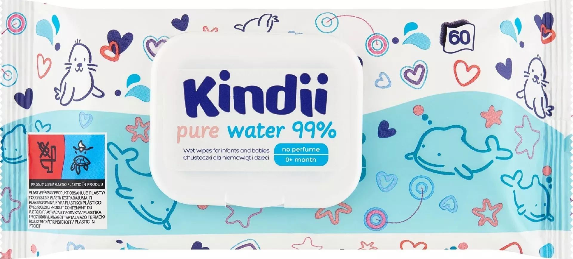 Wet wipes for babies Kindii Pure
