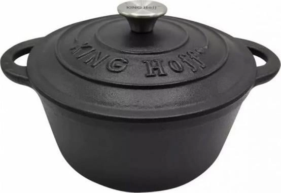KingHoff GARNEK ŻELIWNY 22cm 2 4L