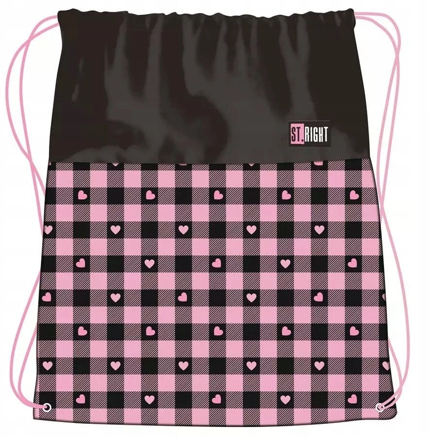 Pink checkered shoe bag 5903235680403 680403