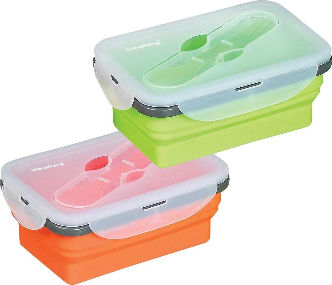 Klausberg SILIKONOWY SKŁADANY LUNCH BOX KLAUSBERG