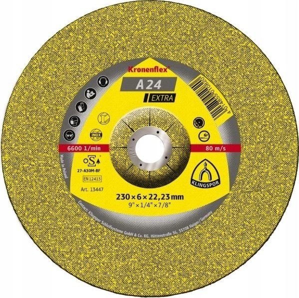 K.GRINDING DISCS.230*6.0 A24EX