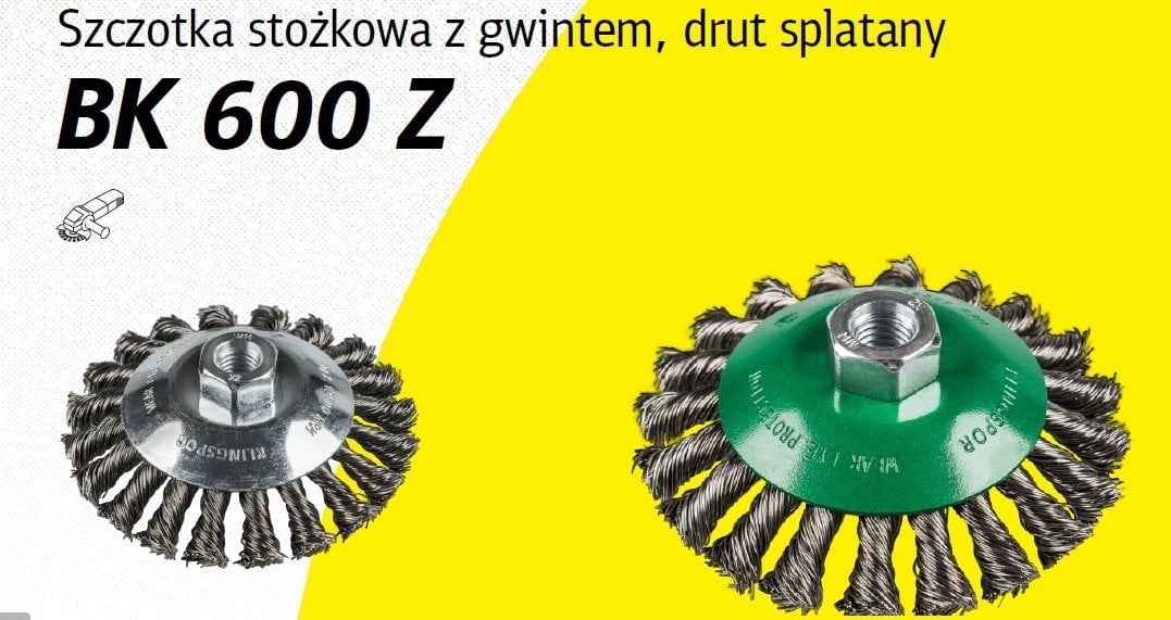 K.CONICAL BRUSH 115mm M14 BK600Z