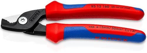 Knipex STEPCUT CABLE SHEARS 160MM 95
