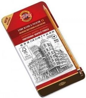 Koh I Noor Graphite pencil 1582/6B-6H