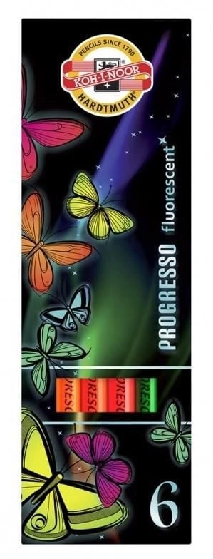 Koh I Noor Progresso Fluorescent Crayons
