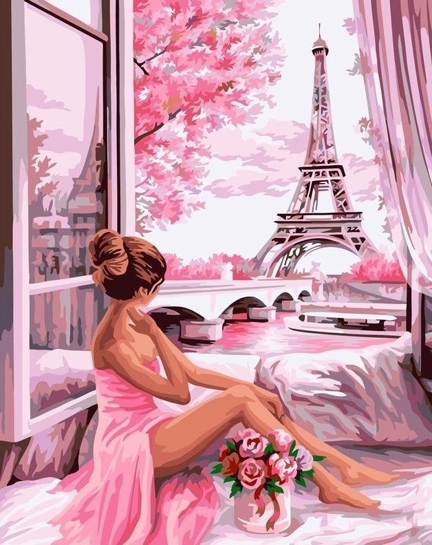 Painting by numbers 40x50 Girl with