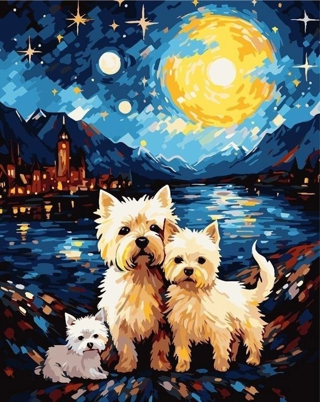 Painting by numbers 40x50 Dogs 5902927318952
