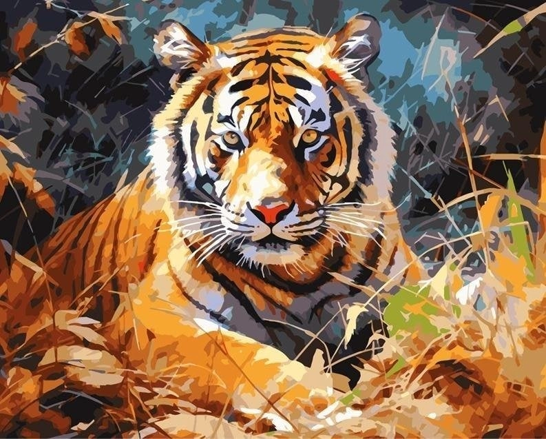Painting by numbers 40x50 Tiger 5902927319171