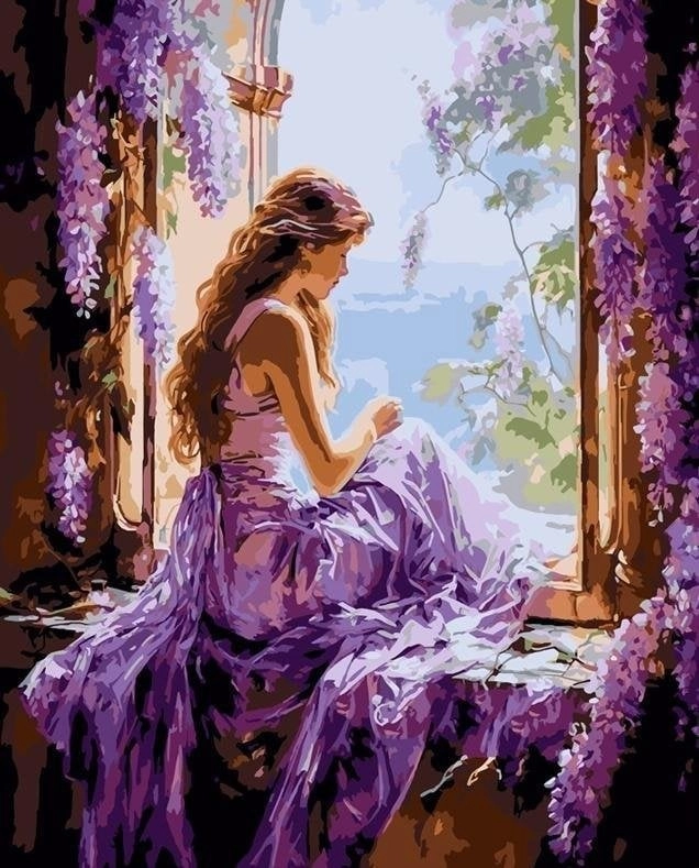 Painting by numbers 40x50 Girl in