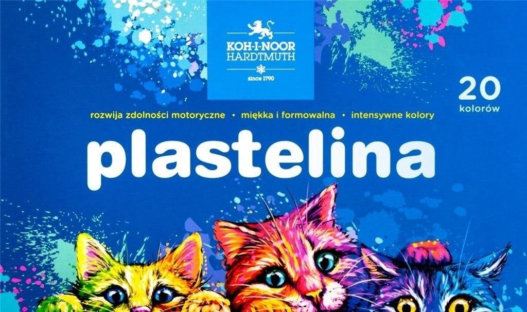 Plasticine 1315S2 20 colors Cats 8593539363217